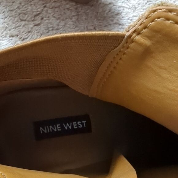 Nine West Tan Wedge Suede Shoes with Textured Grip - Picture 5 of 5